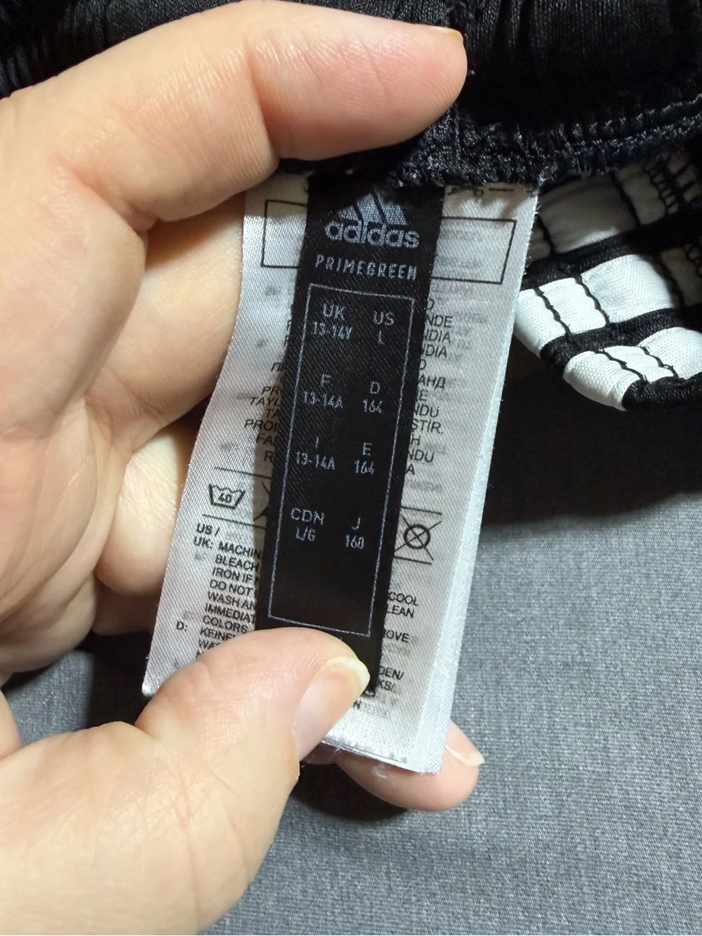 adidas Black Shorts with White 3-Stripes